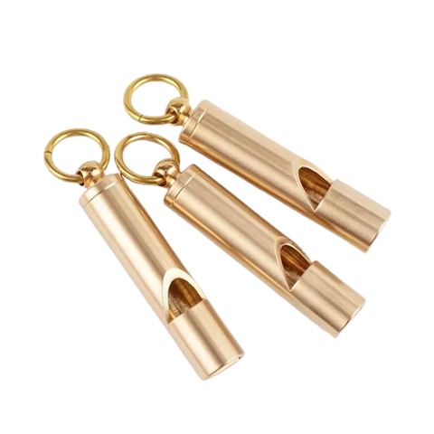 Pure Brass Whistle Outdoor Survival Whistle Basketball Football Referee Training Metal Whistle