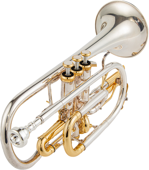 CR-8358 Bb Cornet with Adjustable Trigger | Durable Brass Instrument for Beginners, Students & Professionals