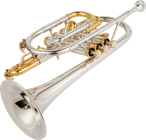 CR-8358 Bb Cornet with Adjustable Trigger | Durable Brass Instrument for Beginners, Students & Professionals 223