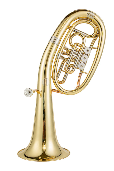 Gold-Lacquered Bb Treble-Key Baritone Horn for Beginners Euphonium 76g