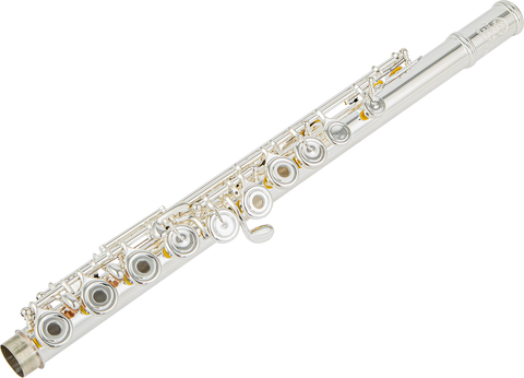 Handmade Solid Silver Flute – Open/Closed Hole Professional Concert Flute with Case 98