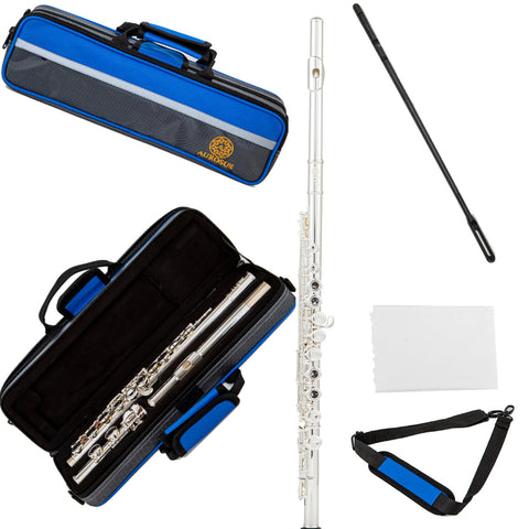 AUROSUS OASIS-SE6 Student Closed-Hole Flute with Offset G, C-Foot, Nickel Silver, Y-Arms 323