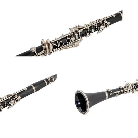 Bb Clarinet 17 Nickel Keys ABS Material Bb Tones Particularly Beginner & Students 9844