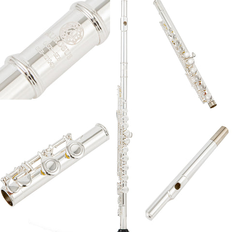 AUROSUS OASIS-SE6 Student Closed-Hole Flute with Offset G, C-Foot, Nickel Silver, Y-Arms 121