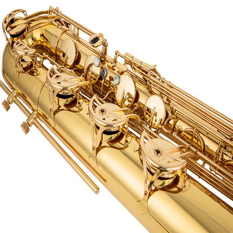 Baritone Saxophone with Ergonomic Design, High F# & Low A Keys, Case & Accessories Included 2