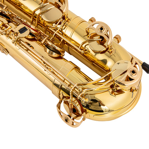 Baritone Saxophone with Ergonomic Design, High F# & Low A Keys, Case & Accessories Included 434