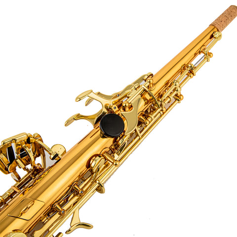 AUROSUS ZY S901 Brass Soprano Saxophone – One-Piece Body & Neck for Students and Professional Musicians 65
