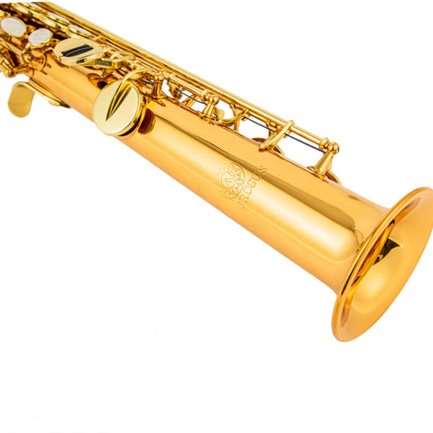 AUROSUS ZY S901 Brass Soprano Saxophone – One-Piece Body & Neck for Students and Professional Musicians 321