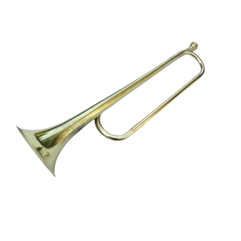 Clear Lacquered Brass bugle horn Instrument 4