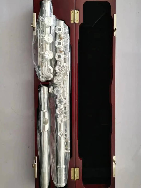 17-Key Intermediate Open-Hole Flute in 925 Silver with French, C, and E Keys5