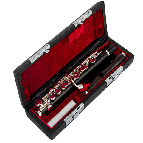 Wave-shaped African Blackwood Flute Mouthpiece with Split E-mechanism 987