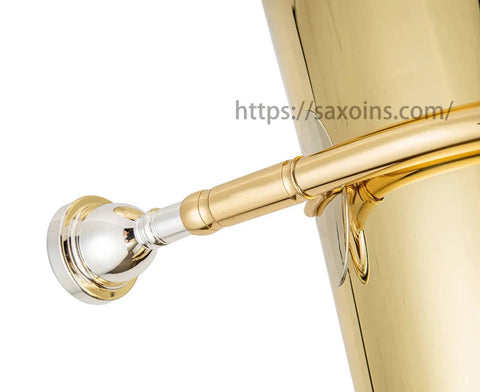JP377B Sterling Bb student Tuba with 4 rotary valves Gold Brass Bell Diameter