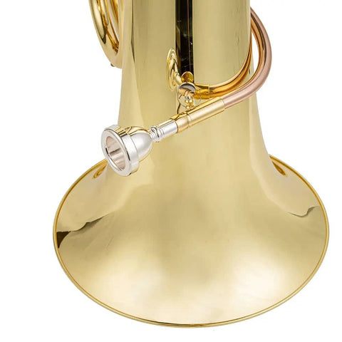 BB-301 Bb Tuba 3 pistons 3 top action Clear Lacquer with marching pipe JP