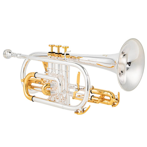 Bb Trigger Cornet CR-8358 | Yellow Brass Professional Cornet | JP Music Store