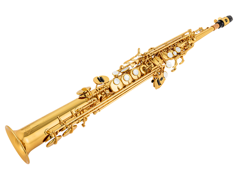 S-818L: Classic Gold Lacquer Soprano Sax 34