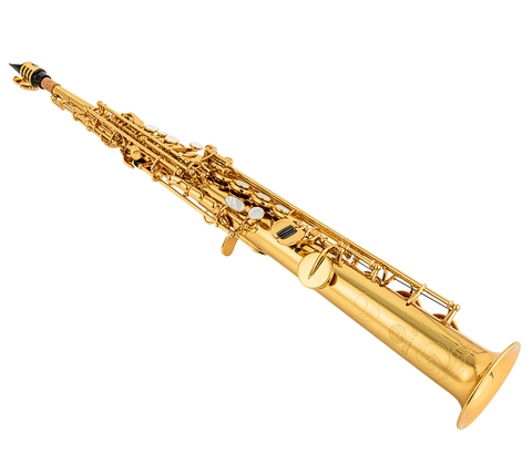 S-818L: Classic Gold Lacquer Soprano Sax