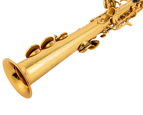 S-818L: Classic Gold Lacquer Soprano Sax 465